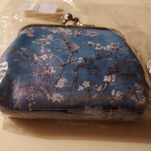 Floral Blue Women's Coin Purse